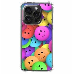 Funda Silicona Antigolpes compatible con IPhone 15 Pro (6.1) diseño Smile Dibujos