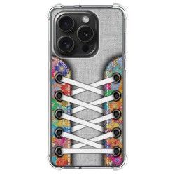 Funda Silicona Antigolpes compatible con IPhone 15 Pro (6.1) diseño Zapatillas 04 Dibujos