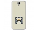 Funda Gel Tpu para Homtom HT3 Diseño Pingüino Dibujos