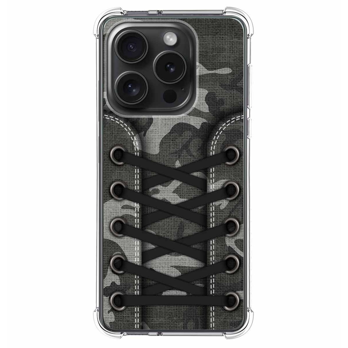 Funda Silicona Antigolpes compatible con IPhone 15 Pro (6.1) diseño Zapatillas 15 Dibujos