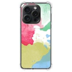 Funda Silicona Antigolpes compatible con IPhone 15 Pro (6.1) diseño Acuarela 02 Dibujos