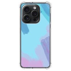 Funda Silicona Antigolpes compatible con IPhone 15 Pro (6.1) diseño Acuarela 10 Dibujos