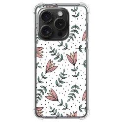 Funda Silicona Antigolpes compatible con IPhone 15 Pro (6.1) diseño Flores 01 Dibujos
