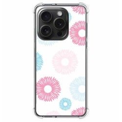 Funda Silicona Antigolpes compatible con IPhone 15 Pro (6.1) diseño Flores 06 Dibujos