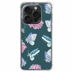 Funda Silicona Antigolpes compatible con IPhone 15 Pro (6.1) diseño Flores 10 Dibujos
