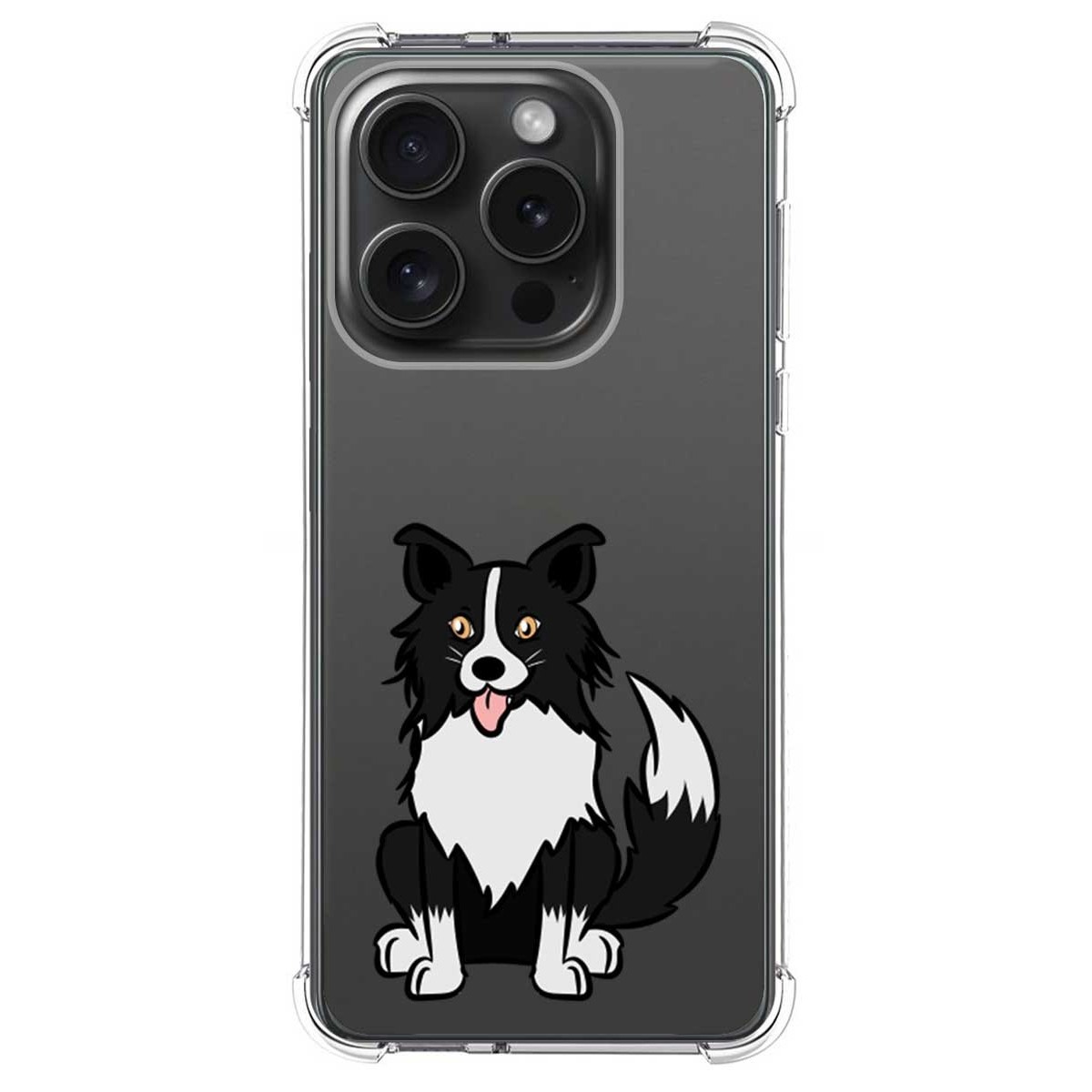Funda Silicona Antigolpes compatible con IPhone 15 Pro (6.1) diseño Perros 01 Dibujos