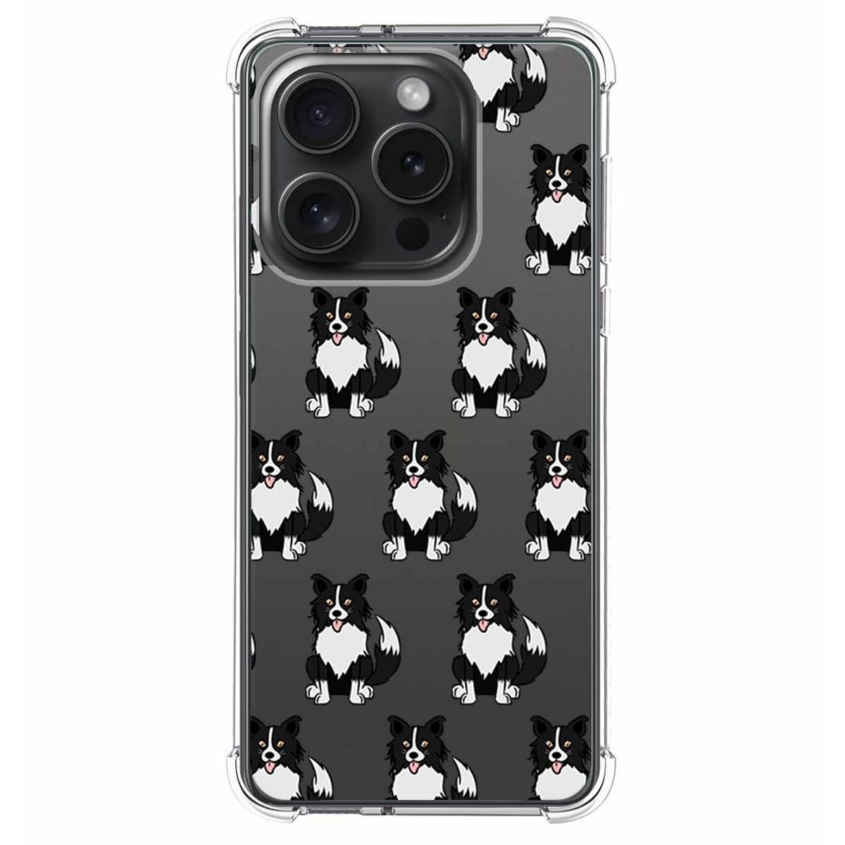 Funda Silicona Antigolpes compatible con IPhone 15 Pro (6.1) diseño Perros 07 Dibujos