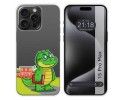Funda Silicona Transparente compatible con IPhone 15 Pro Max (6.7) diseño Coco Dibujos