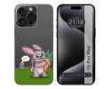 Funda Silicona Transparente compatible con IPhone 15 Pro Max (6.7) diseño Conejo Dibujos
