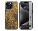 Funda Silicona Transparente compatible con IPhone 15 Pro Max (6.7) diseño Hojas Dibujos
