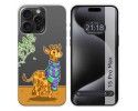 Funda Silicona Transparente compatible con IPhone 15 Pro Max (6.7) diseño Jirafa Dibujos