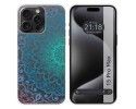 Funda Silicona Transparente compatible con IPhone 15 Pro Max (6.7) diseño Mandala Dibujos