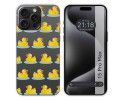 Funda Silicona Transparente compatible con IPhone 15 Pro Max (6.7) diseño Pato Dibujos