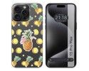 Funda Silicona Transparente compatible con IPhone 15 Pro Max (6.7) diseño Piña Dibujos