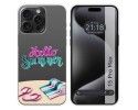 Funda Silicona Transparente compatible con IPhone 15 Pro Max (6.7) diseño Summer Dibujos