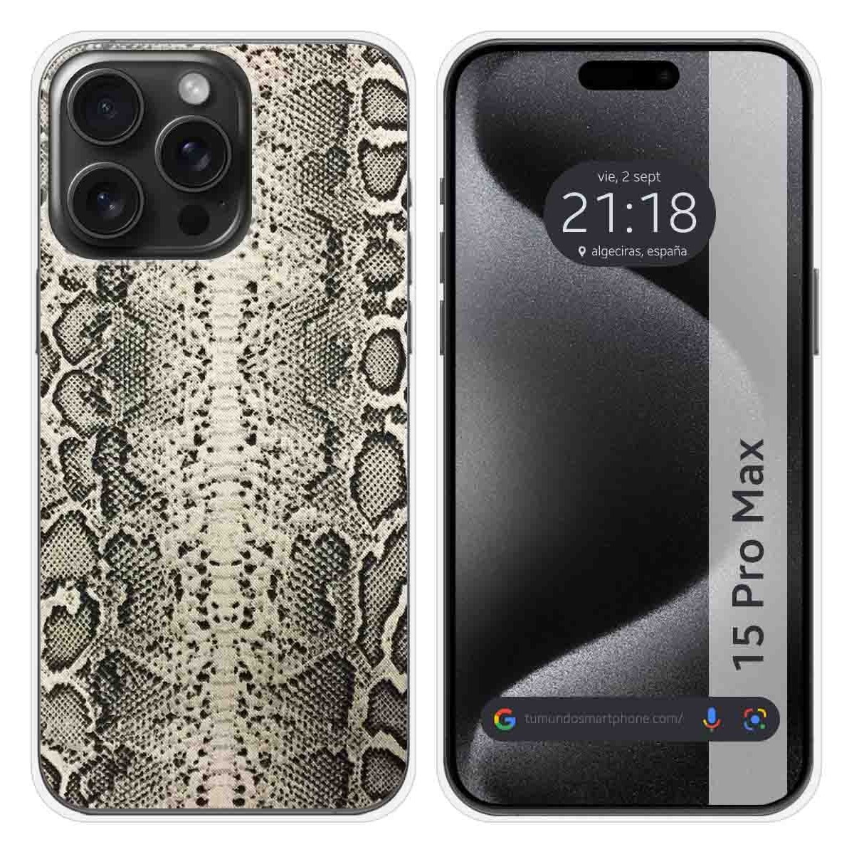 Funda Silicona compatible con IPhone 15 Pro Max (6.7) diseño Animal 01 Dibujos