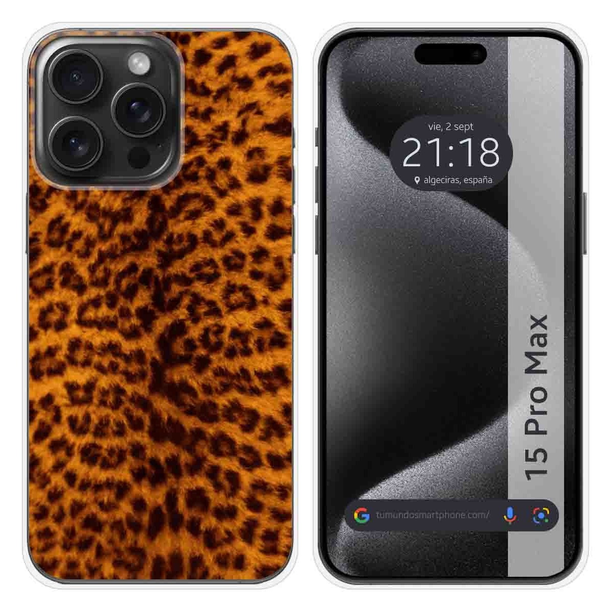 Funda Silicona compatible con IPhone 15 Pro Max (6.7) diseño Animal 03 Dibujos