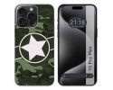 Funda Silicona compatible con IPhone 15 Pro Max (6.7) diseño Camuflaje 01 Dibujos