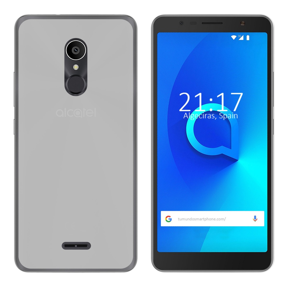 Funda Gel Tpu para Alcatel 3C Color Transparente