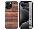 Funda Silicona compatible con IPhone 15 Pro Max (6.7) diseño Madera 03 Dibujos