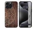 Funda Silicona compatible con IPhone 15 Pro Max (6.7) diseño Madera 06 Dibujos