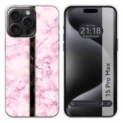 Funda Silicona compatible con IPhone 15 Pro Max (6.7) diseño Mármol 04 Dibujos