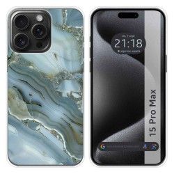 Funda Silicona compatible con IPhone 15 Pro Max (6.7) diseño Mármol 09 Dibujos