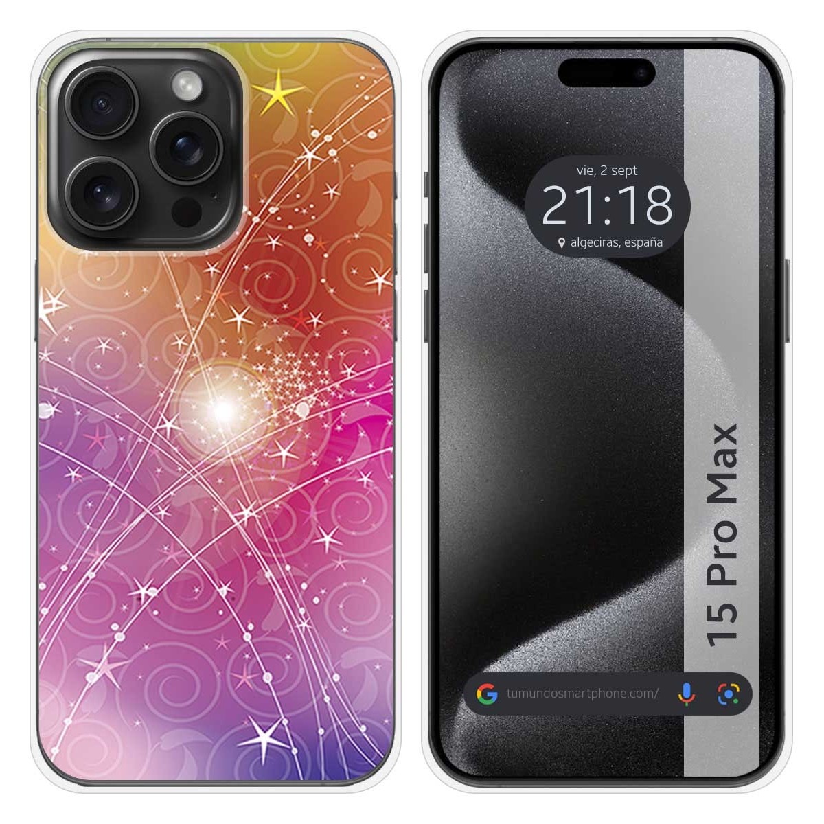 Funda Silicona compatible con IPhone 15 Pro Max (6.7) diseño Abstracto Dibujos