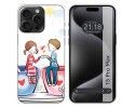 Funda Silicona compatible con IPhone 15 Pro Max (6.7) diseño Café Dibujos