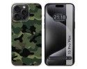 Funda Silicona compatible con IPhone 15 Pro Max (6.7) diseño Camuflaje Dibujos