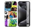 Funda Silicona compatible con IPhone 15 Pro Max (6.7) diseño Comic Dibujos