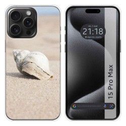 Funda Silicona compatible con IPhone 15 Pro Max (6.7) diseño Concha Dibujos