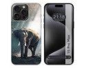 Funda Silicona compatible con IPhone 15 Pro Max (6.7) diseño Elefante Dibujos