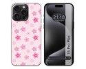 Funda Silicona compatible con IPhone 15 Pro Max (6.7) diseño Flores Dibujos