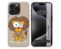 Funda Silicona compatible con IPhone 15 Pro Max (6.7) diseño Leon Dibujos