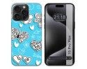 Funda Silicona compatible con IPhone 15 Pro Max (6.7) diseño Mariposas Dibujos