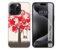 Funda Silicona compatible con IPhone 15 Pro Max (6.7) diseño Pajaritos Dibujos