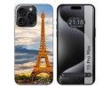 Funda Silicona compatible con IPhone 15 Pro Max (6.7) diseño Paris Dibujos