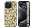 Funda Silicona compatible con IPhone 15 Pro Max (6.7) diseño Sand Camuflaje Dibujos