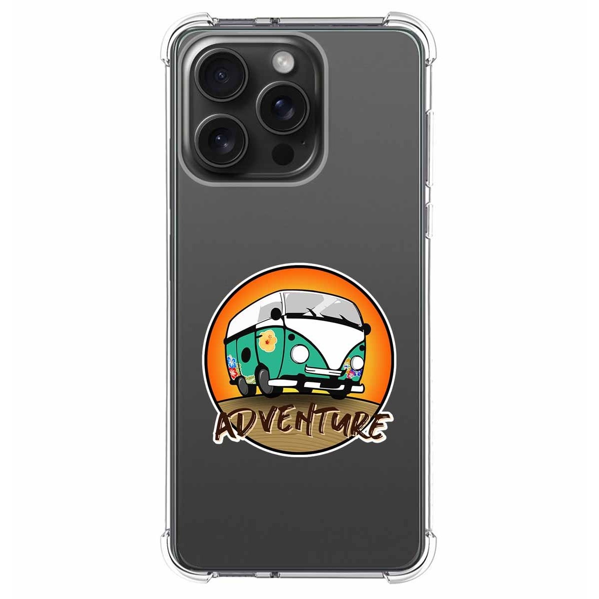 Funda Silicona Antigolpes compatible con IPhone 15 Pro Max (6.7) diseño Adventure Dibujos