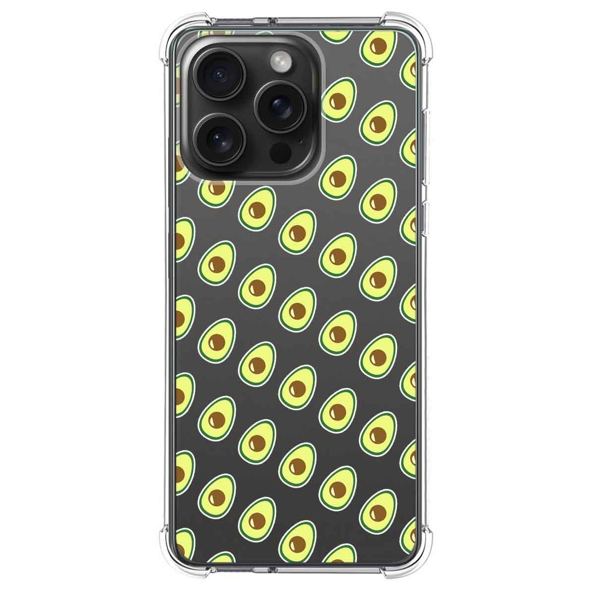 Funda Silicona Antigolpes compatible con IPhone 15 Pro Max (6.7) diseño Aguacate Dibujos