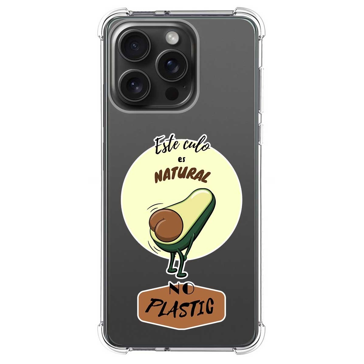 Funda Silicona Antigolpes compatible con IPhone 15 Pro Max (6.7) diseño Culo Natural Dibujos