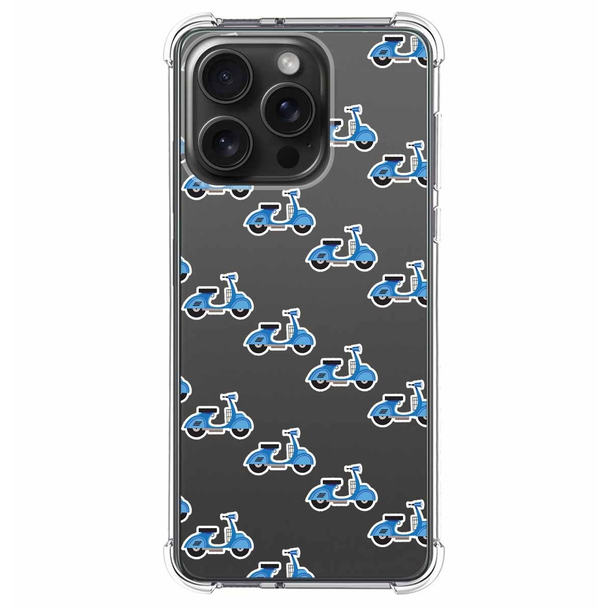 Funda Silicona Antigolpes compatible con IPhone 15 Pro Max (6.7) diseño Scooter Dibujos
