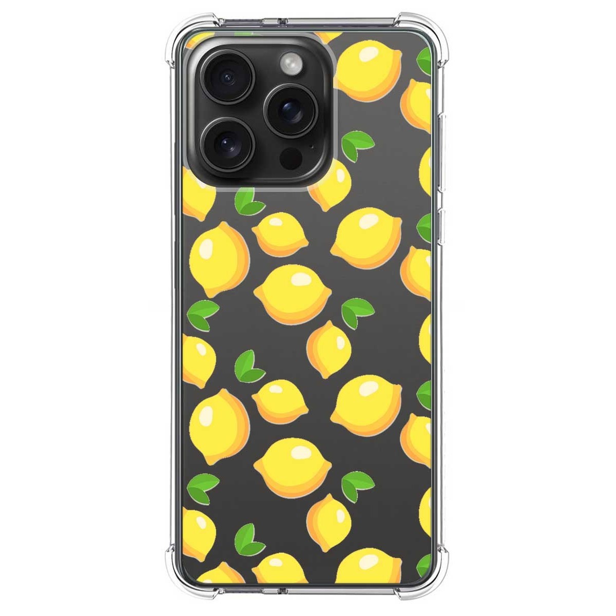 Funda Silicona Antigolpes compatible con IPhone 15 Pro Max (6.7) diseño Limones Dibujos