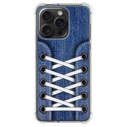 Funda Silicona Antigolpes compatible con IPhone 15 Pro Max (6.7) diseño Zapatillas 01 Dibujos