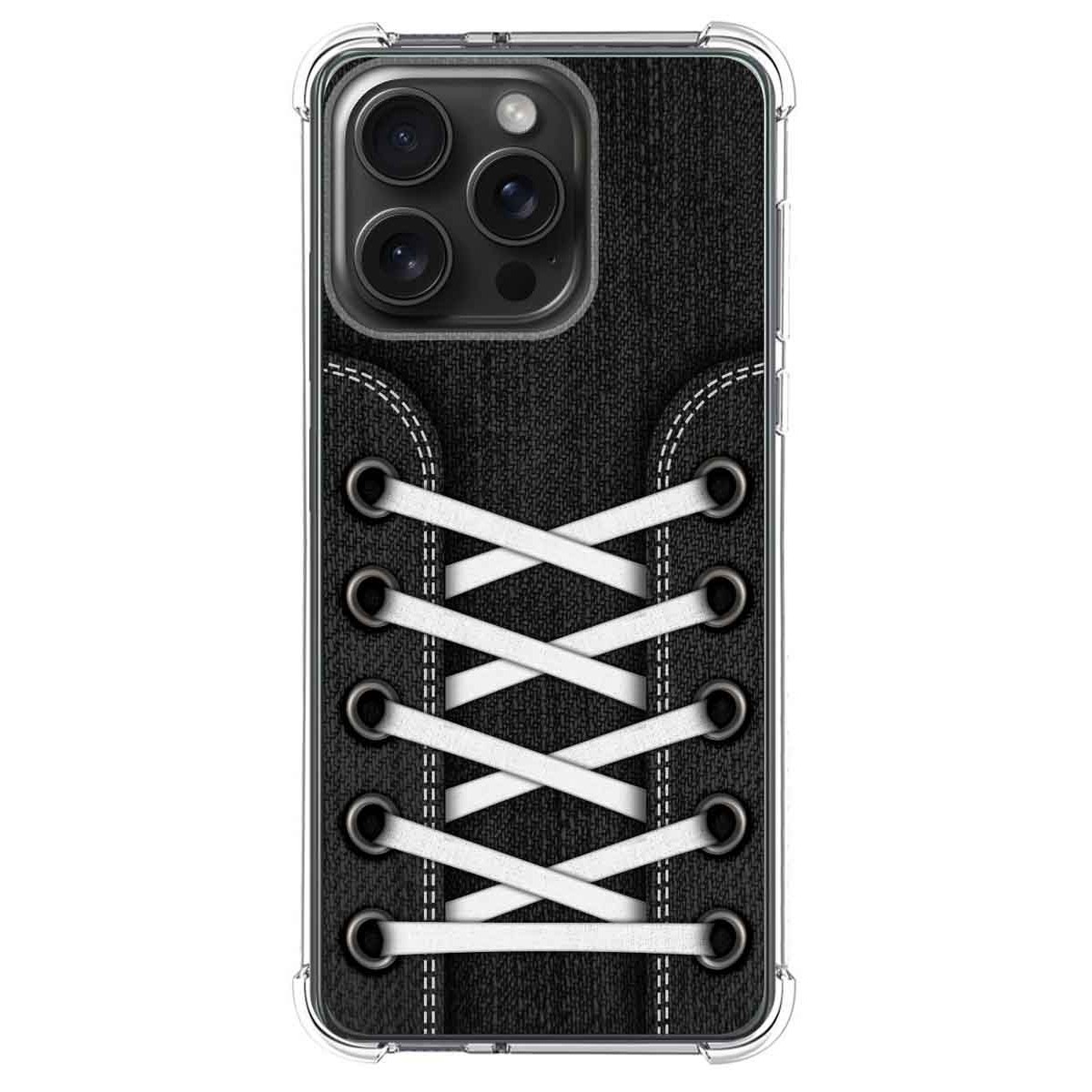 Funda Silicona Antigolpes compatible con IPhone 15 Pro Max (6.7) diseño Zapatillas 02 Dibujos
