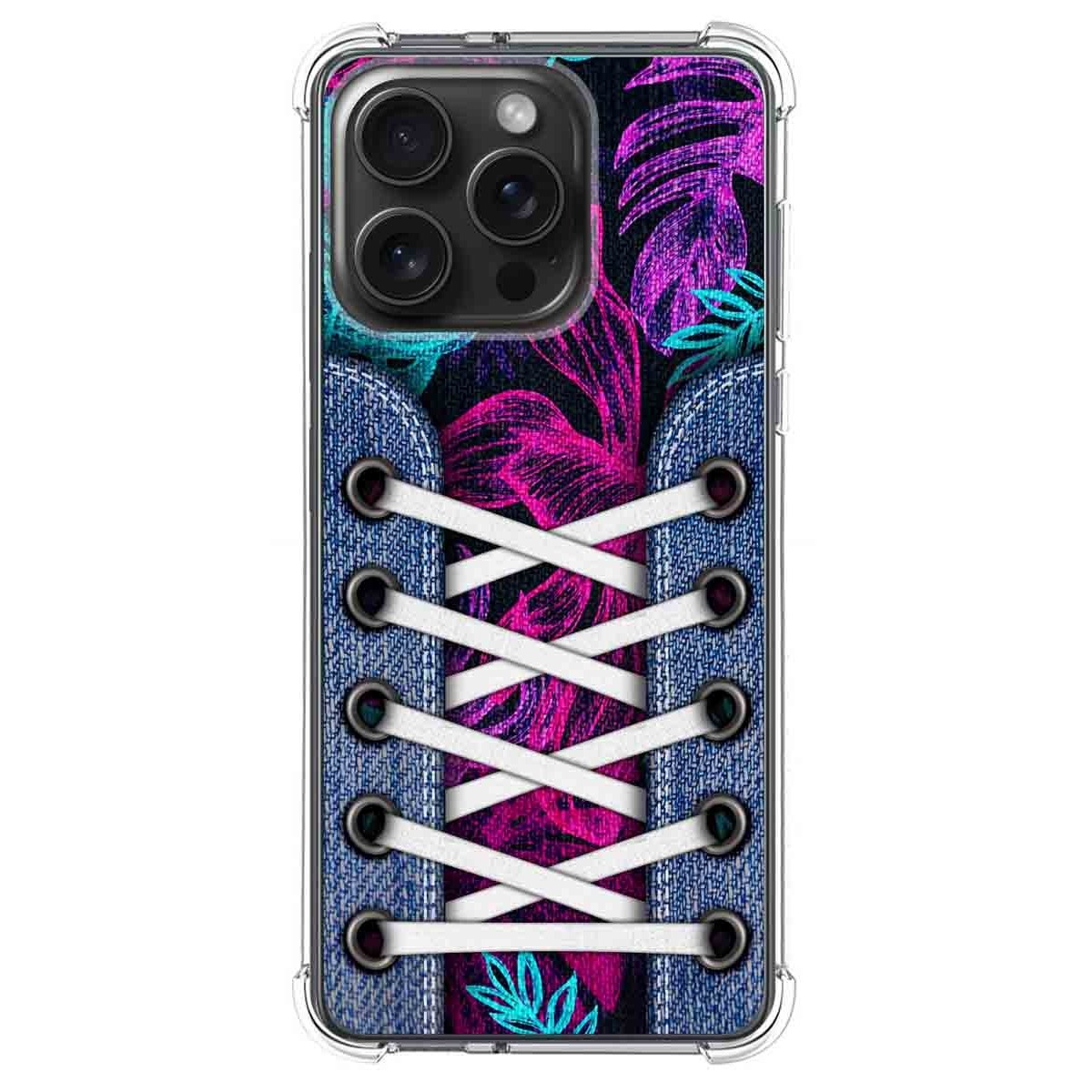 Funda Silicona Antigolpes compatible con IPhone 15 Pro Max (6.7) diseño Zapatillas 07 Dibujos