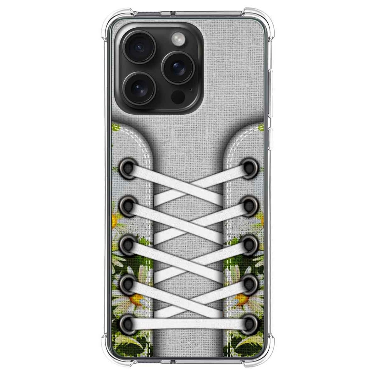 Funda Silicona Antigolpes compatible con IPhone 15 Pro Max (6.7) diseño Zapatillas 08 Dibujos