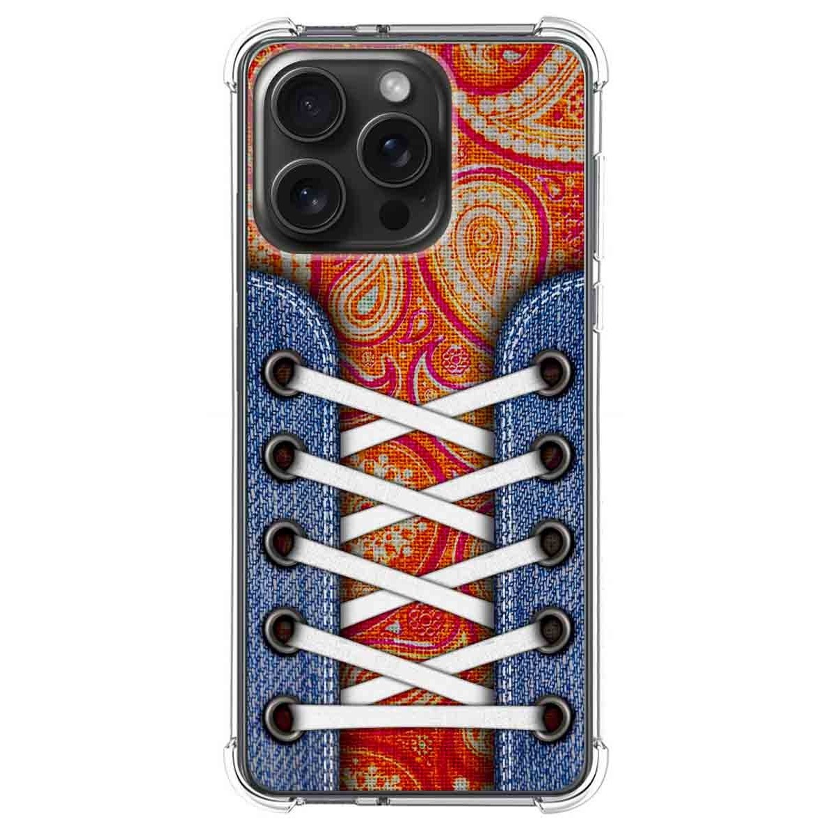 Funda Silicona Antigolpes compatible con IPhone 15 Pro Max (6.7) diseño Zapatillas 10 Dibujos