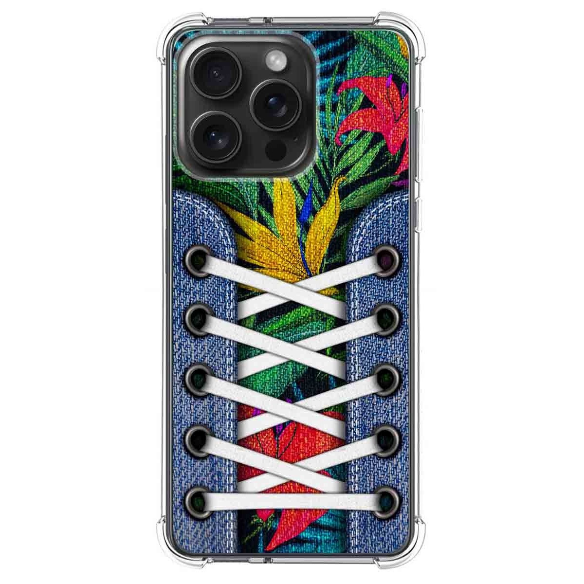 Funda Silicona Antigolpes compatible con IPhone 15 Pro Max (6.7) diseño Zapatillas 12 Dibujos